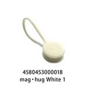 イヤホン コード ケーブル 収納 maghug  0018  クリップ バンド マグネット マグハグ ホワイト plus3°