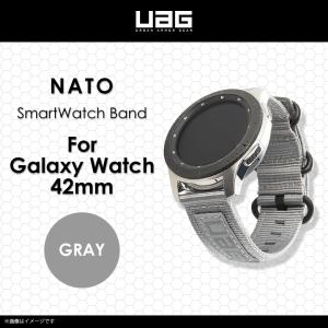 Galaxy Watch 42mm バンド UAG-GWSN-GR  4907  UAG NATO ギャラクシーウォッチ ナイロン 交換ベルト グレー プリンストン｜mobile-land