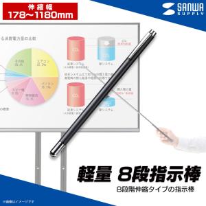 指示棒 指し棒 ハンドポインター LP-ST02 7856 8段階伸縮タイプ
