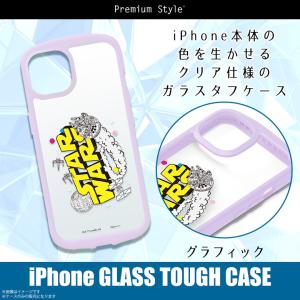 iPhone13 mini ケース キャラクター クリア 耐衝撃 STAR WARS グラフィック PG-DGT21J30SW 2407 クリアケース スターウォーズ PGA｜mobile-land