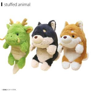 ぬいぐるみ ふんばるず 第4弾 Lサイズ アニマル 動物 もふもふ 癒し かわいい デスクワーク 勉強 猫背 お助け シバイヌ クロシバ ドラゴン ドリームズ
