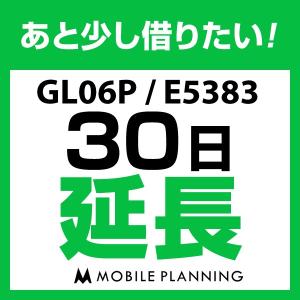 GL06P / E5383 延長専用   WiFi レンタル 国内 延長 30日プラン