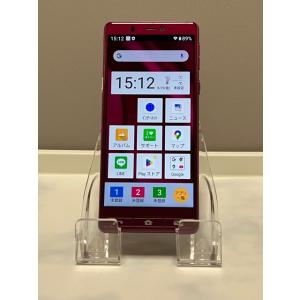 らくらく スマートフォン ドコモ F-42A ネイビー シニア 富士通 らくらくシリーズ ドコモ SIMフリー☆ FUJITSU らくらく