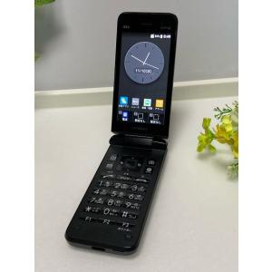 au by KDDI 京セラ GRATINA KYF42 ブラック ★SIMロック解除済み★ガラホ（...