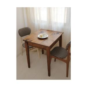 ラスティックパイン カフェテーブル 700×600RT-202-70