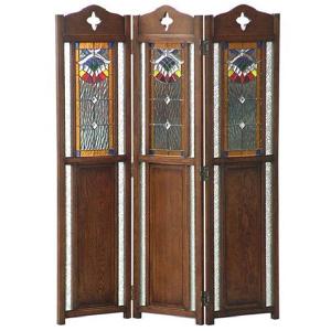 爆買 玄関前渡-KS24 英国アンティークリプロダクト オーク フォールディングスクリーン 本州送料無料 032o-502-jg