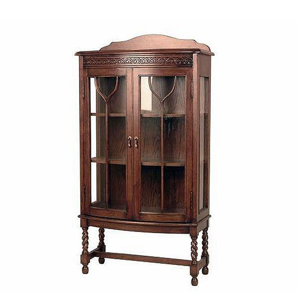 開梱設置-KYC 英国アンティークリプロダクト オーク ガラスドアブックケース アーチ  本州送料無...