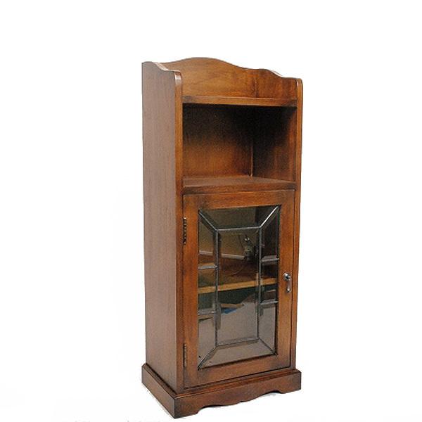 玄関前渡-KS16 英国アンティークリプロダクト オーク サイドチェスト ブックケース  本州送料無...