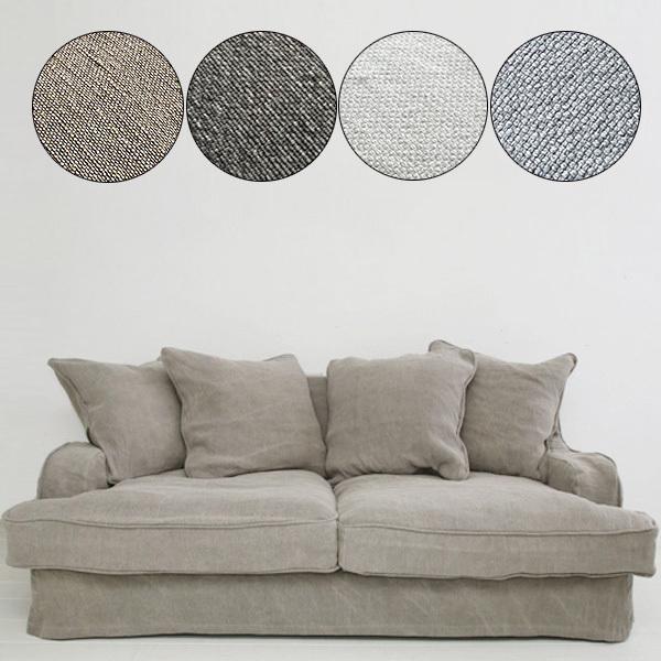 開梱設置-KYE 3人掛けソファ カバーリングソファ 生地R:B  142s-sh12-01-b