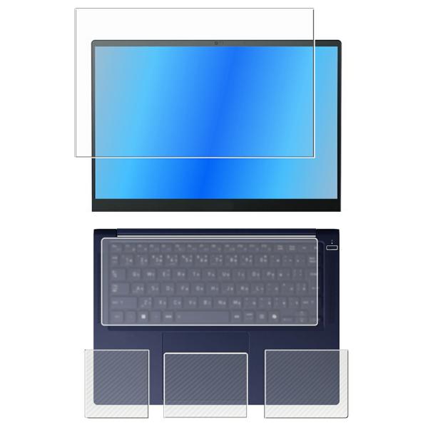 4点セット(画面+パームレスト+タッチパッド+キーボードカバー) dynabook R9 R9/X ...