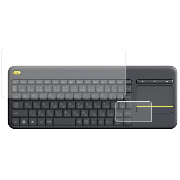 [2点セット(タッチパッド+キーボードカバー)] ロジクール K400pBK 用 AR/マット ハイ...