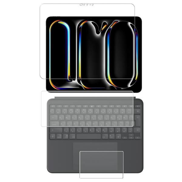 3点セット iPad Pro 13インチ M4 (ロジクール Combo Touch iK1276G...