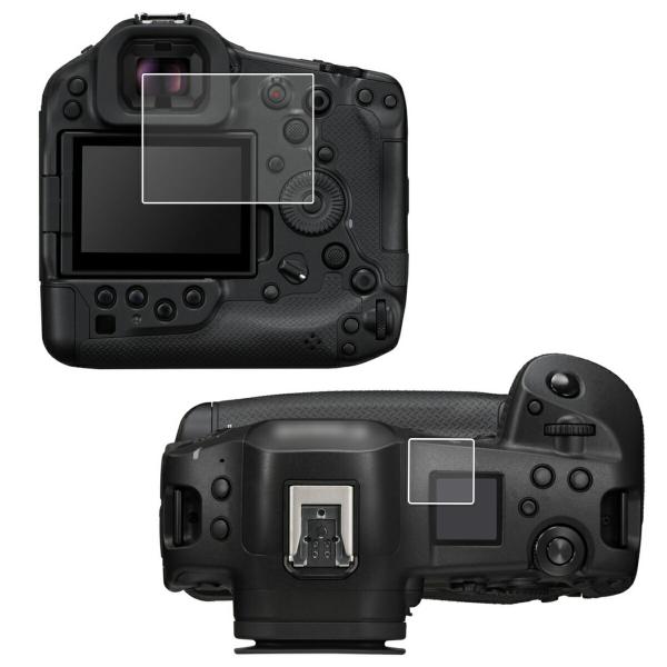2枚セット Canon EOS R1 用 高硬度9H アンチグレアタイプ 液晶保護フィルム ポスト投...