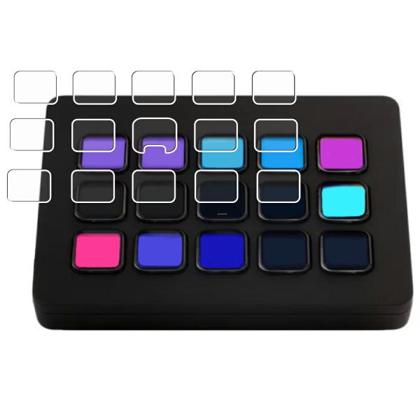 Elgato Stream Deck MK.2 用 曲面対応 TPU 保護 フィルム 傷修復 衝撃吸...