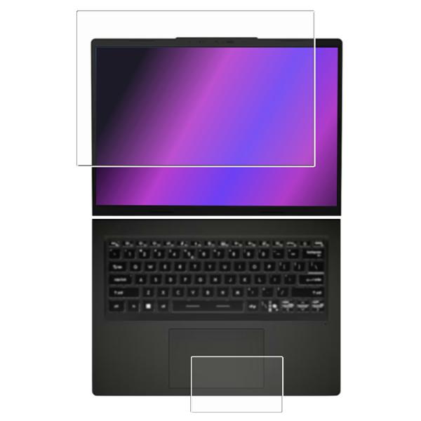 [2枚組(画面+タッチパッド)] MSI Venture A14 AI＋ A3HM 2025年モデル...