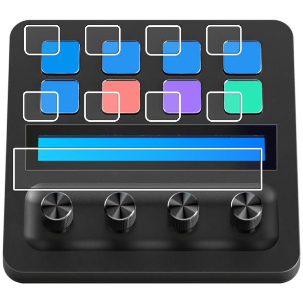 ELGATO Stream Deck + キー 用 高硬度9Hブルーライトカット 液晶保護フィルム ...
