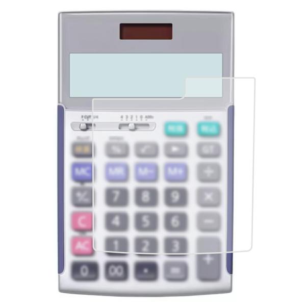 CASIO 本格実務電卓(検算) JS-20WKA 用 電卓シリコンカバー 保護 フィルム ポスト投...