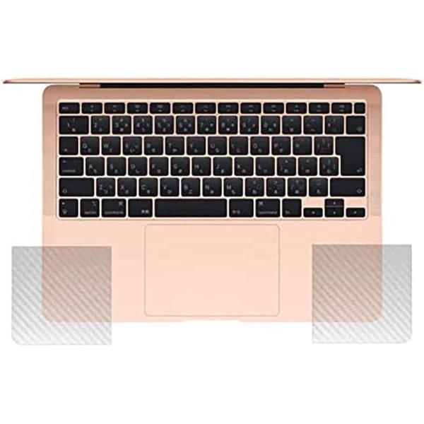Apple MacBook Air 13インチ 2020年モデル用 カーボン調 パームレスト保護フィ...