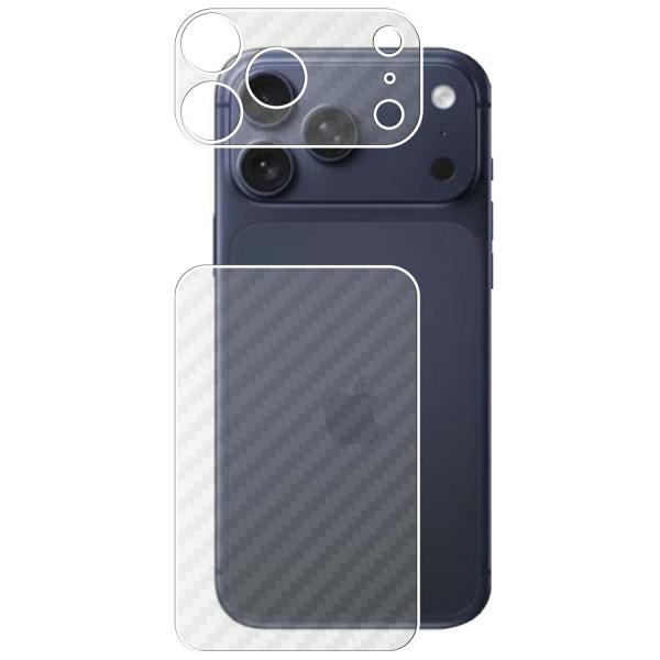 2枚セット iPhone 17 Pro Max 用 カーボン調 背面保護フィルム ポスト投函は送料無...