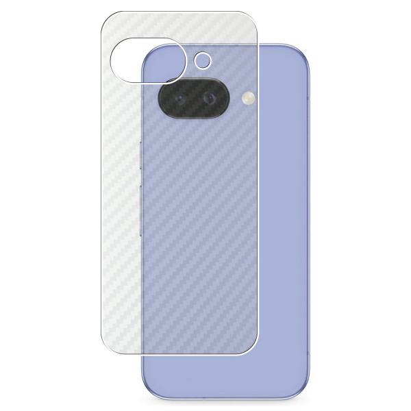 Google Pixel 9a 用 カーボン調 背面保護フィルム ポスト投函は送料無料