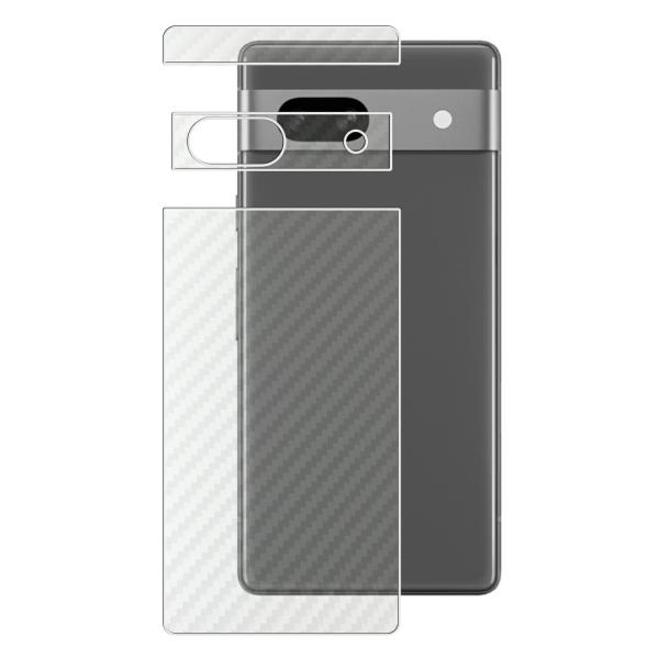 Google Pixel 7a 用 カーボン調 背面保護フィルム ポスト投函は送料無料