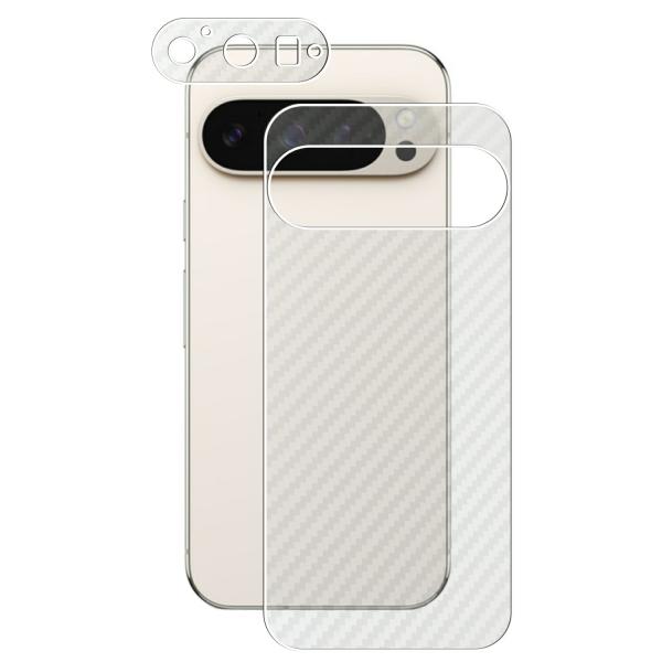 Google Pixel 9 Pro 用 カーボン調 背面保護フィルム ポスト投函は送料無料