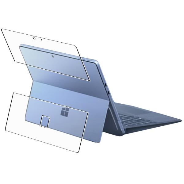 Microsoft Surface Pro 9 用 マット梨地タイプ 背面保護フィルム ポスト投函は...