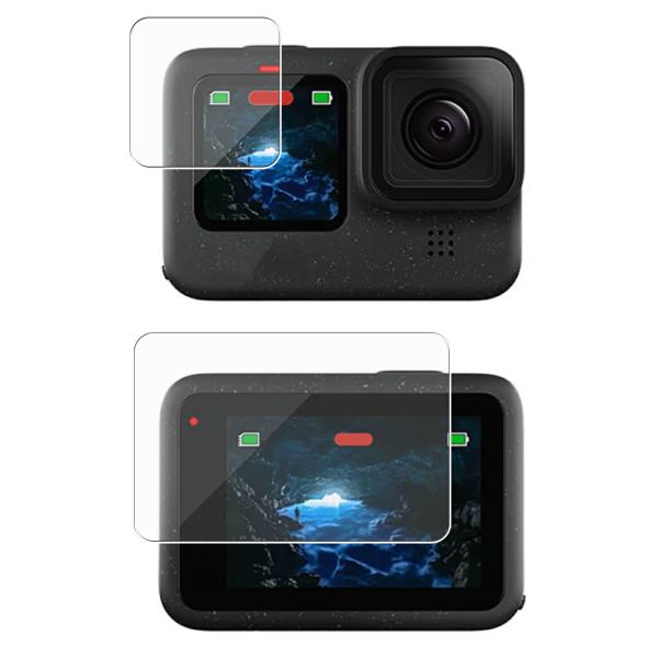2枚セット GoPro HERO12 Black 用 AR/マット ハイブリッド 高機能 反射低減 ...