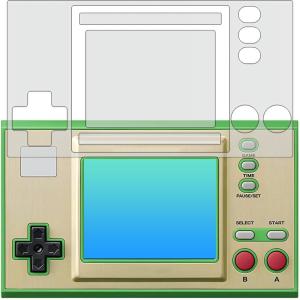ゲーム＆ウオッチ ゼルダの伝説 全面保護 用 反射防止 ノンフィラータイプ 液晶保護フィルム ポスト投函は送料無料