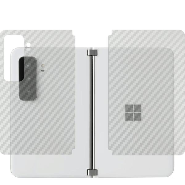 【背面左右2ヶ所】Surface Duo 2 用 カーボン調 背面保護フィルム ポスト投函は送料無料