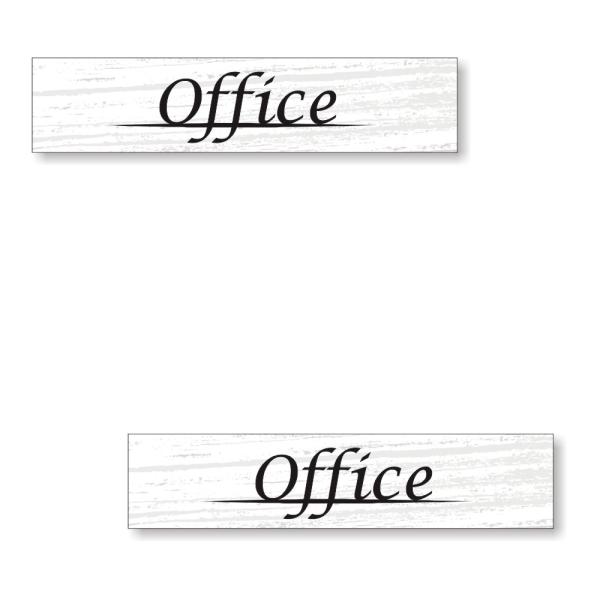 [2枚セット] CHICシリーズ [ OFFICE ] サイン シール ステッカー ユポ素材 180...