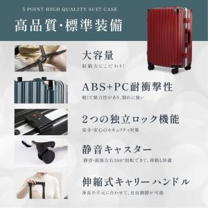 【赤字還元】スーツケース Mサイズ フレームタ...の詳細画像2