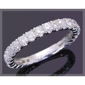 ダイヤモンド リング 1ct VSクラス G-Hカラー Pt900 ダイヤ エタニティ