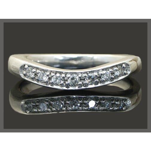 ダイヤモンド リング ダイヤモンドVライン ピンキーリングK18 3色 ラッピング無料 送料無料