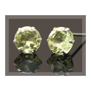 プラチナピアス プラチナ ピアス Pt900 ハニークォーツピアス 4.0mm ラッピング無料 送料...