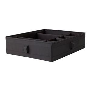 IKEA 衣類収納　SKUBB（スクッブ） ボックス 仕切り付き, ブラック (002.105.50)｜moblife