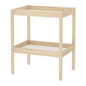 IKEA/イケア　SNIGLAR おむつ替え台, ビーチ, ホワイト　(603.722.19)