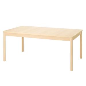 ダイニングテーブル テーブル 机 食卓テーブル IKEA イケア RONNINGE ロッニンゲ 伸長式テーブル, バーチ｜moblife