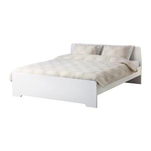 IKEA・イケア ベッド ASKVOLL ベッドフレーム, ホワイト, ロンセット(190.334.25)｜moblife