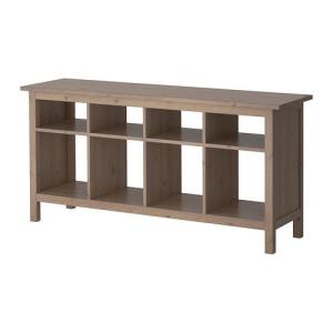 IKEA・イケア ダイニング収納・テーブル　HEMNES(ヘムネス)  コンソールテーブル, グレーブラウン (202.518.13)｜moblife