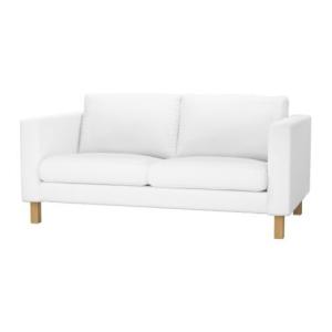 IKEA・イケア ソファ KARLSTAD 2人掛けソファ, ブレキンゲ ホワイト, 119x28 cm (398.756.27)｜moblife