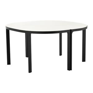 IKEA・イケア　パソコンデスク・机　BEKANT会議用テーブル, ホワイト, ブラック(490.452.57)｜moblife
