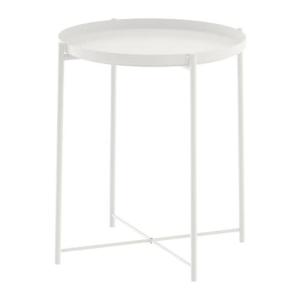 テーブル サイドテーブル 家具 IKEA イケア GLADOM トレイテーブル ホワイト｜moblife
