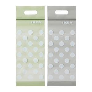 IKEA・イケア BAMSIG バムスィグ　プラスチック袋, グリーン,
