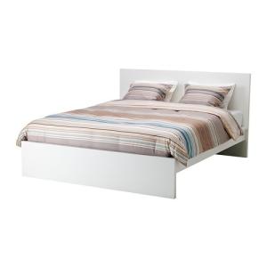 IKEA・イケア ベッド ベッドルーム  MALMベッドフレーム（高め）, ホワイト, ルーローイ(590.307.12)｜moblife