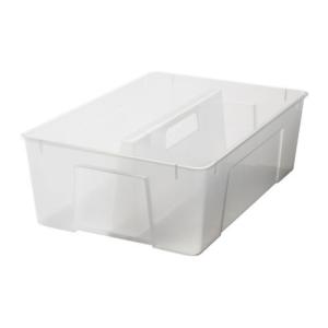 IKEA・イケア 収納ボックス・収納ケース SAMLA インサート 11/22Lボックス用, 透明, 37x25x12 cm (701.808.75)｜moblife