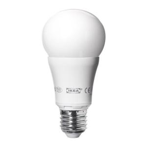 IKEA・イケア 電球・照明 LEDARE　LED電球 E26, 調光器対応, 球形 オパールホワイト(702.662.23)