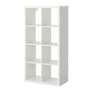 IKEA イケア 書棚 収納　KALLAX (カラックス)   シェルフユニット ハイグロス ホワイト 304.717.20｜moblife