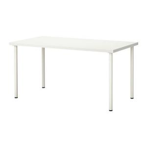 テーブル　IKEA・イケア オフィス家具 LINNMON/ ADILS テーブル, ホワイト, 150x75 cm (492.464.49)｜moblife