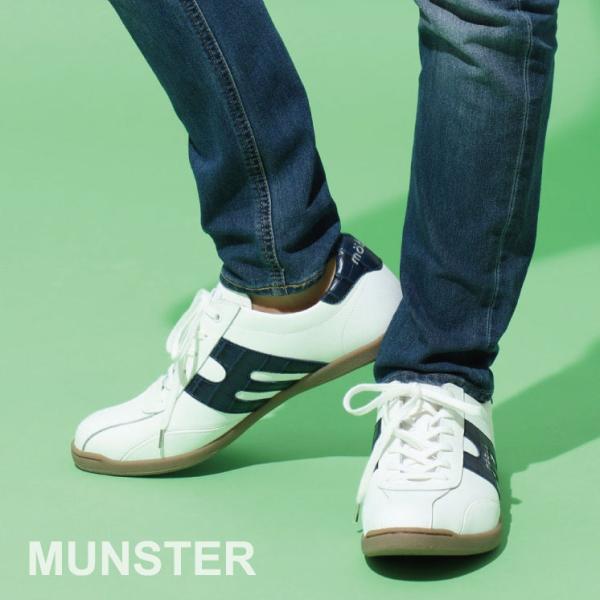 スニーカー モーブス レザー ウォーキング シューズ メンズ カジュアル ミュンスタ―クロコ MUN...